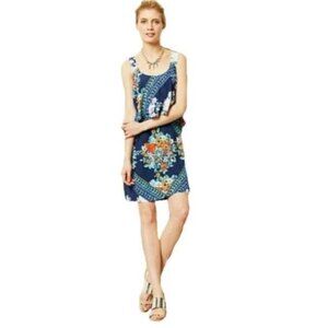 Maeve by Anthropologie Tisana Layered Floral Mini Dress
